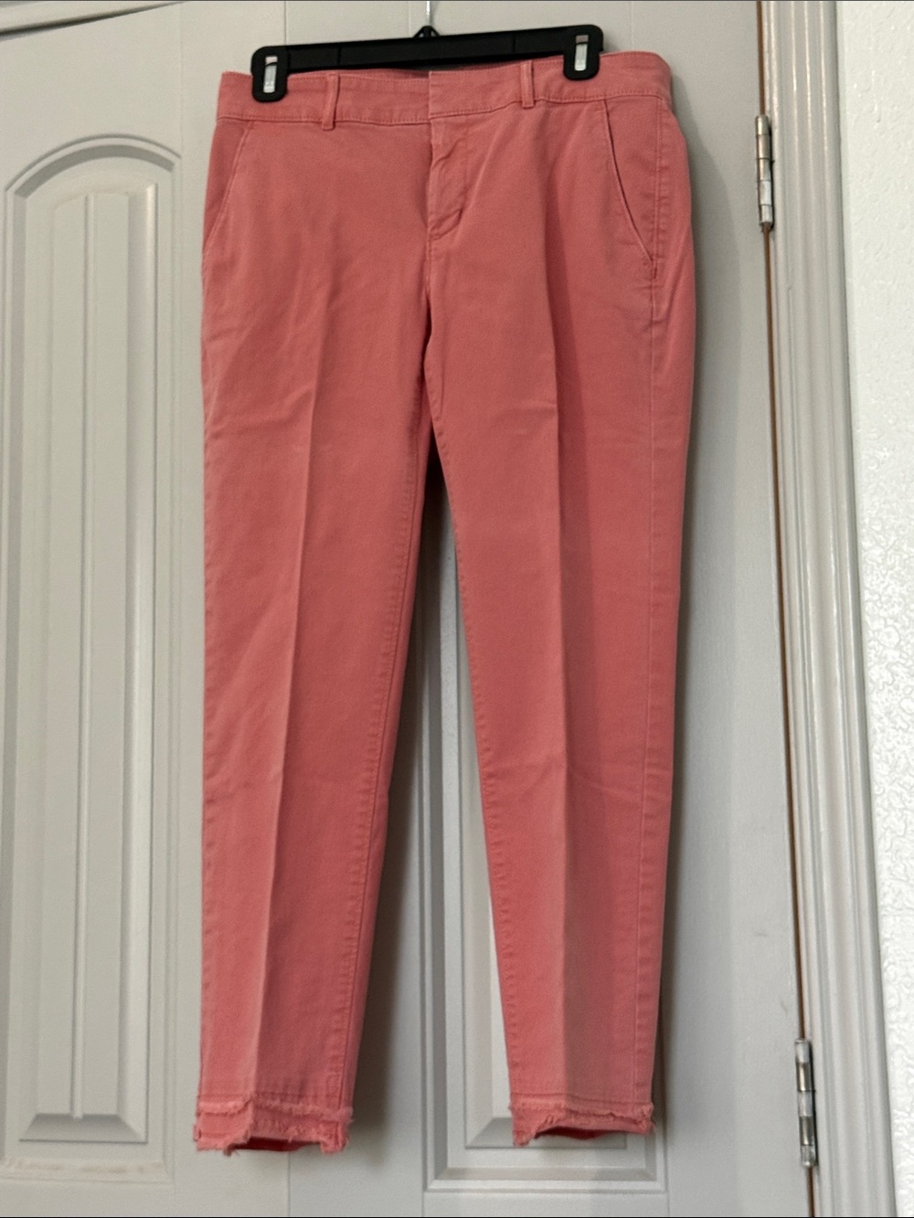 LOFT Dusty Coral Straight-Leg Pants